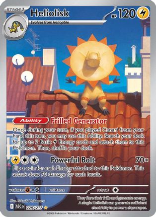 POKEMON TCG - Heliolisk 229/217 ME Ascended Heroes - Illustration Rare