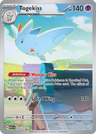 POKEMON TCG - Togekiss 235/217 ME Ascended Heroes - Illustration Rare