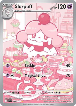 POKEMON TCG - Slurpuff 236/217 ME Ascended Heroes - Illustration Rare