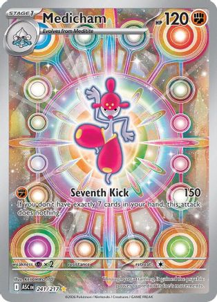 POKEMON TCG - Medicham 241/217 ME Ascended Heroes - Illustration Rare