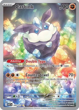 POKEMON TCG - Carbink 242/217 ME Ascended Heroes - Illustration Rare