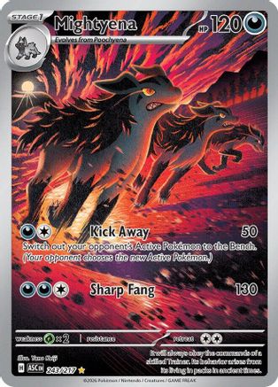 POKEMON TCG - Mightyena 243/217 ME Ascended Heroes - Illustration Rare