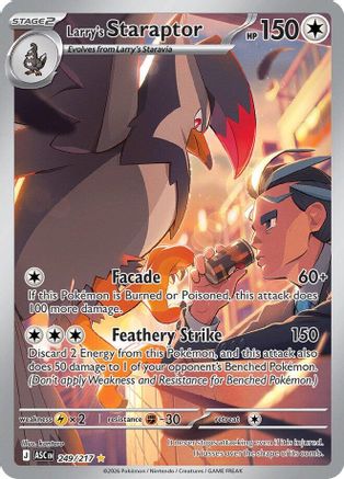 POKEMON TCG - Larry's Staraptor 249/217 ME Ascended Heroes - Illustration Rare