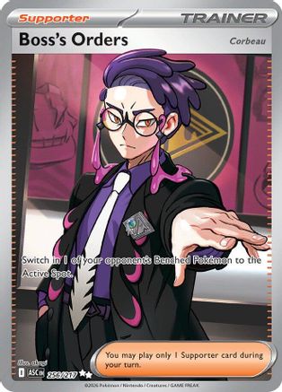 POKEMON TCG - Boss's Orders [Corbeau] 256/217 ME Ascended Heroes - Ultra Rare