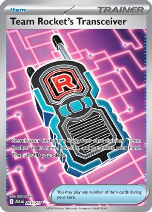 POKEMON TCG - Team Rocket's Transceiver 263/217 ME Ascended Heroes - Ultra Rare