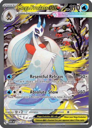 POKEMON TCG - Mega Froslass ex 275/217 ME Ascended Heroes - Special Illustration Rare