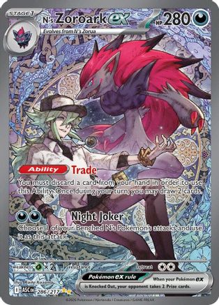 POKEMON TCG - N's Zoroark ex 286/217 ME Ascended Heroes - Special Illustration Rare