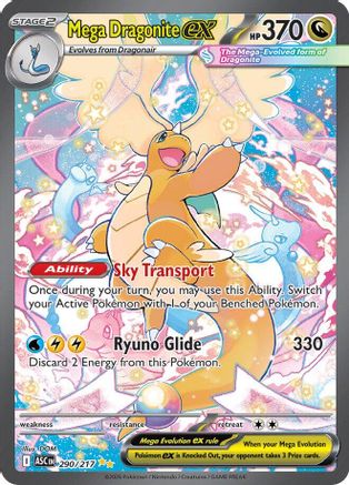 POKEMON TCG - Mega Dragonite ex 290/217 ME Ascended Heroes - Special Illustration Rare