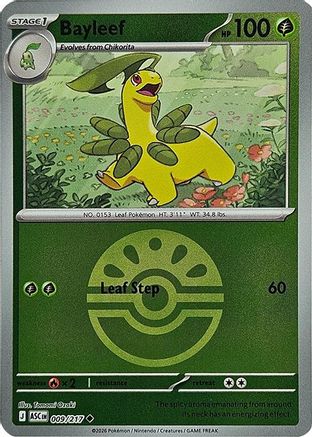 POKEMON TCG - Bayleef (Friend Ball) 009 ME Ascended Heroes - Uncommon