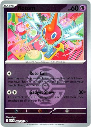 POKEMON TCG - Rotom (Dusk Ball) 092 ME Ascended Heroes - Common