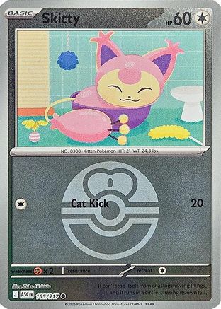 POKEMON TCG - Skitty (Love Ball) 165 ME Ascended Heroes - Common