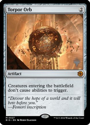 MAGIC: THE GATHERING  - Torpor Orb (PPECL-027) - Promo Pack: Lorwyn Eclipsed Foil