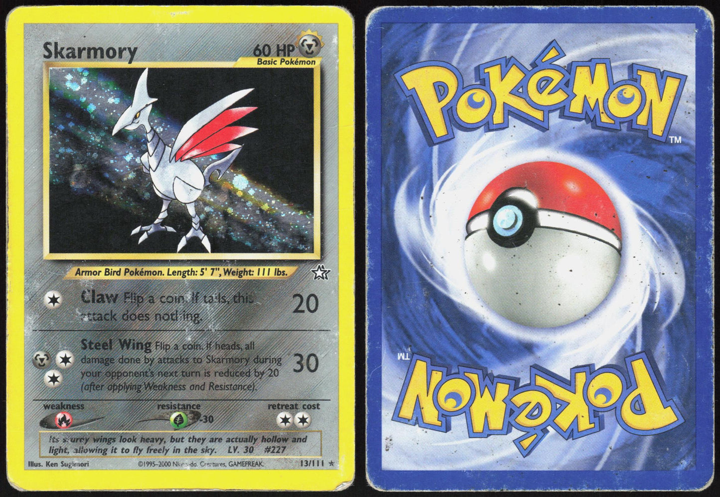 SKARMORY 13/111 NEO GENESIS POKEMON RARE HP