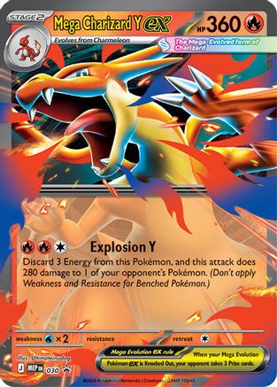 POKEMON TCG - Mega Charizard Y ex 030 ME Mega Evolution Promo - Promo