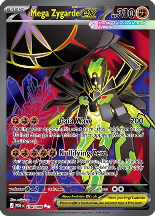 POKEMON TCG - Mega Zygarde ex 104/088 ME03 Perfect Order - Ultra Rare