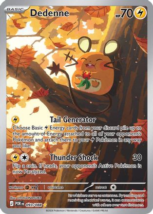 POKEMON TCG - Dedenne 093/088 ME03 Perfect Order - Illustration Rare