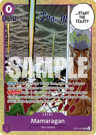 ONE PIECE TCG - Mamaragan OP15-078 Adventure on Kamis Island - Super Rare