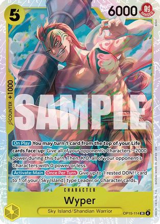 ONE PIECE TCG - Wyper OP15-114 Adventure on Kamis Island - Super Rare