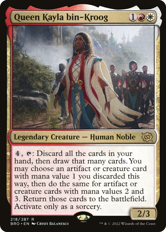 MAGIC: THE GATHERING  - Queen Kayla bin-Kroog (BRO-218) - The Brothers' War