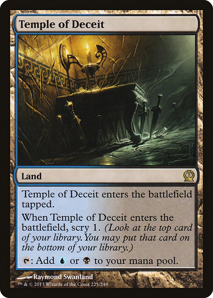 MAGIC: THE GATHERING  - Temple of Deceit (THS-225) - Theros Foil