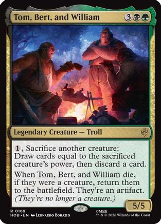 MAGIC: THE GATHERING  - Tom, Bert, and William (HOB-169) - The Hobbit Foil