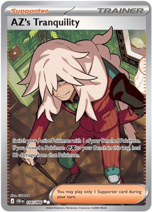 POKEMON TCG - AZ's Tranquility 106/086 ME04 Chaos Rising - Ultra Rare