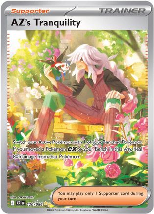 POKEMON TCG - AZ's Tranquility 120/086 ME04 Chaos Rising - Special Illustration Rare