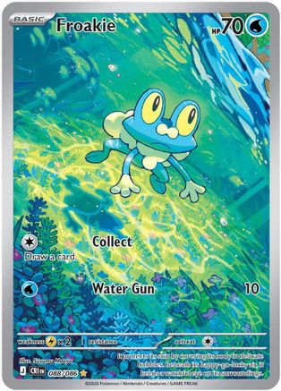 POKEMON TCG - Froakie 088/086 ME04 Chaos Rising - Illustration Rare