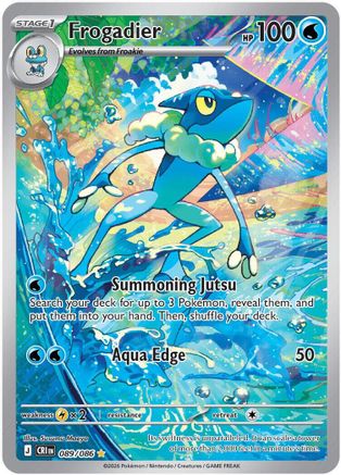 POKEMON TCG - Frogadier 089/086 ME04 Chaos Rising - Illustration Rare
