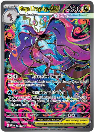 POKEMON TCG - Mega Dragalge ex 118/086 ME04 Chaos Rising - Special Illustration Rare
