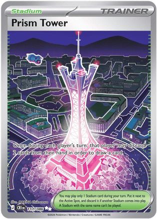 POKEMON TCG - Prism Tower 111/086 ME04 Chaos Rising - Ultra Rare