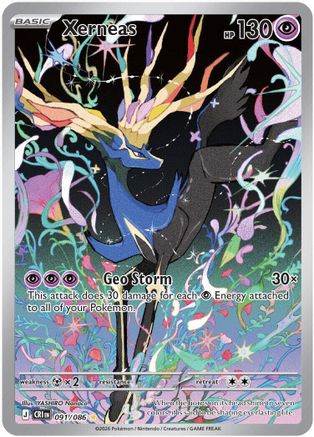 POKEMON TCG - Xerneas 091/086 ME04 Chaos Rising - Illustration Rare