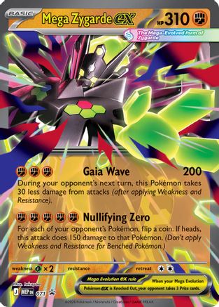 POKEMON TCG - Mega Zygarde ex 071 ME Mega Evolution Promo - Promo