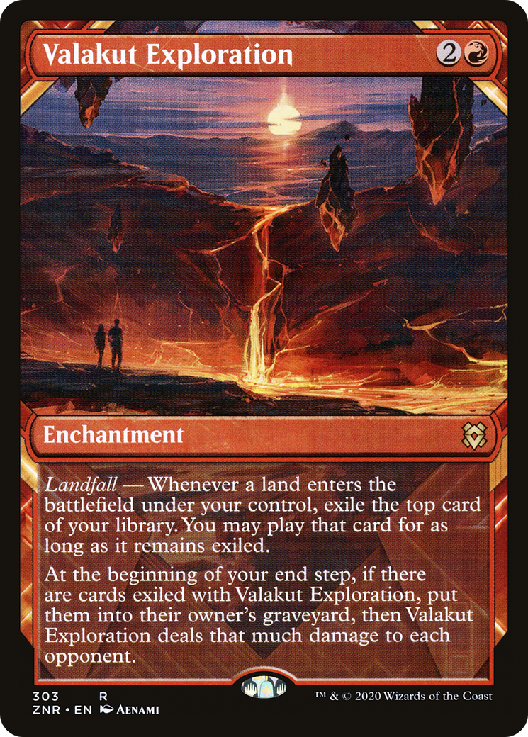 MAGIC: THE GATHERING  - Valakut Exploration (Showcase) (ZNR-303) - Zendikar Rising: (Showcase) Foil