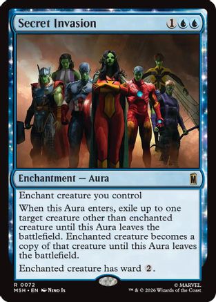 MAGIC: THE GATHERING  - Secret Invasion (MSH-072) - Marvel Super Heroes Foil