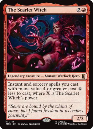 MAGIC: THE GATHERING  - The Scarlet Witch (MSH-151) - Marvel Super Heroes