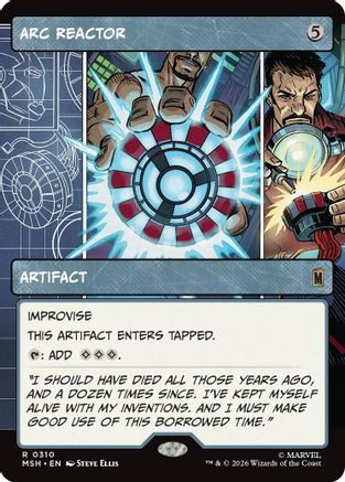 MAGIC: THE GATHERING  - Arc Reactor (Borderless) (MSH-310) - Marvel Super Heroes