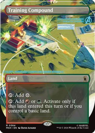 MAGIC: THE GATHERING  - Training Compound (Borderless) (MSH-384) - Marvel Super Heroes Foil