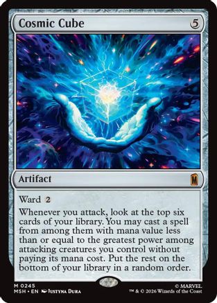 MAGIC: THE GATHERING  - Cosmic Cube (MSH-245) - Marvel Super Heroes Foil