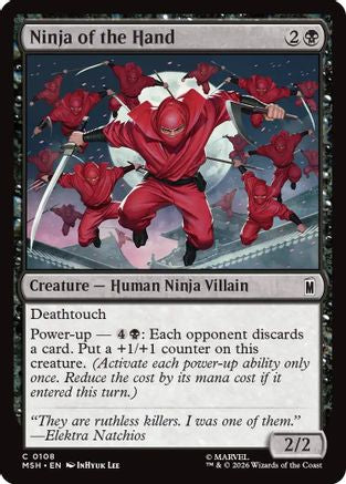 MAGIC: THE GATHERING  - Ninja of the Hand (MSH-108) - Marvel Super Heroes
