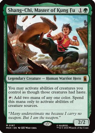 MAGIC: THE GATHERING  - Shang-Chi, Master of Kung Fu (MSH-187) - Marvel Super Heroes