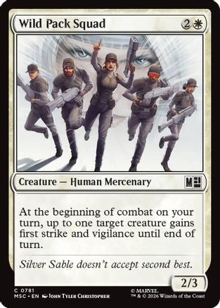 MAGIC: THE GATHERING  - Wild Pack Squad (MSC-781) - Commander: Marvel Super Heroes Foil