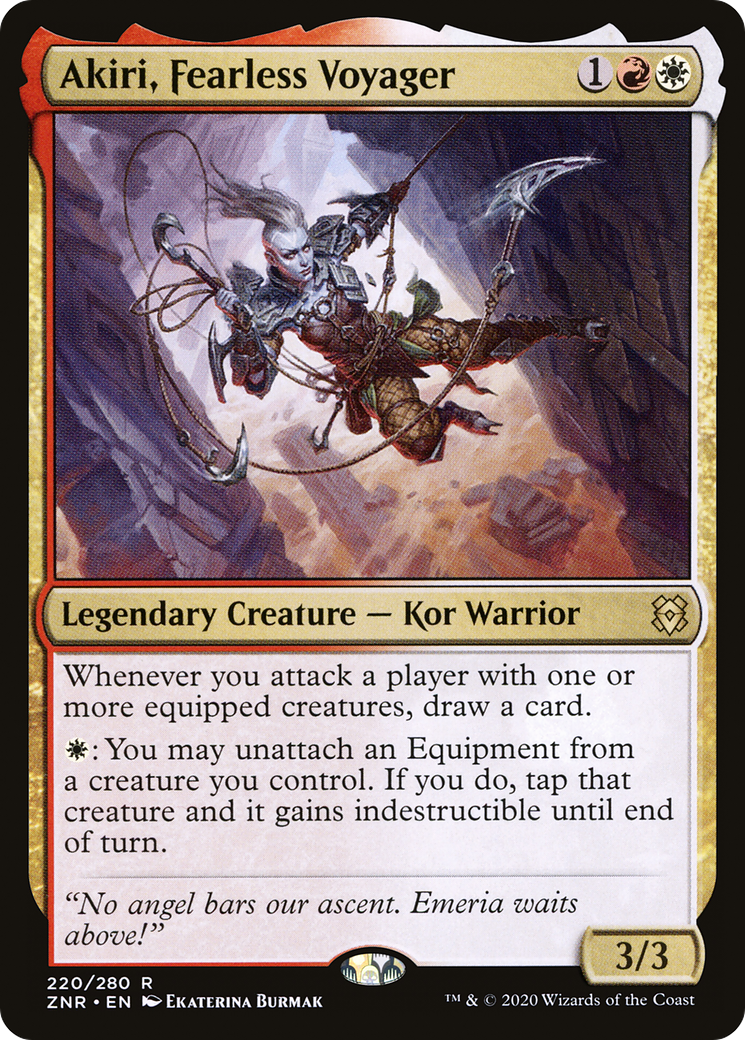 MAGIC: THE GATHERING  - Akiri, Fearless Voyager (ZNR-220) - Zendikar Rising Foil