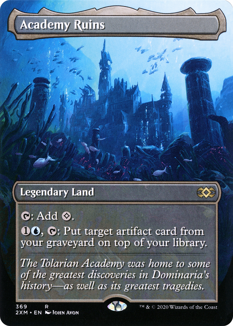 MAGIC: THE GATHERING  - Academy Ruins (Borderless) (2XM-369) - Double Masters