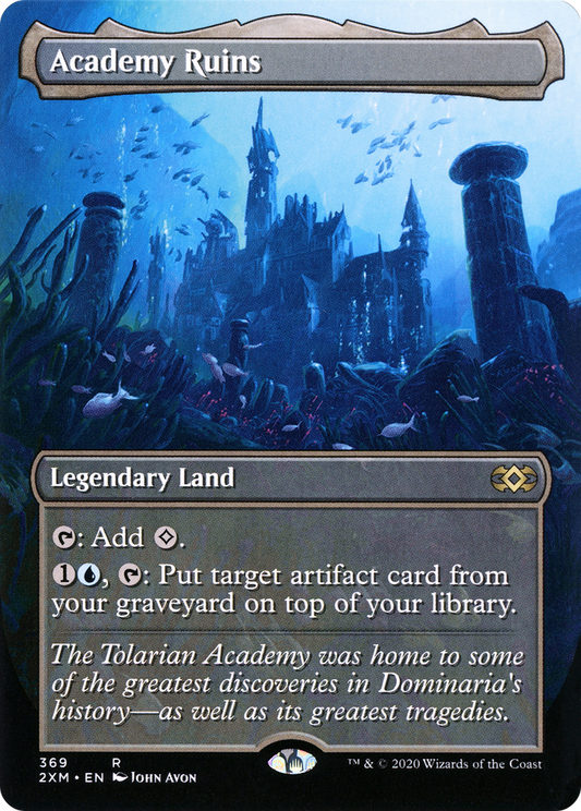 MAGIC: THE GATHERING  - Academy Ruins (Borderless) (2XM-369) - Double Masters