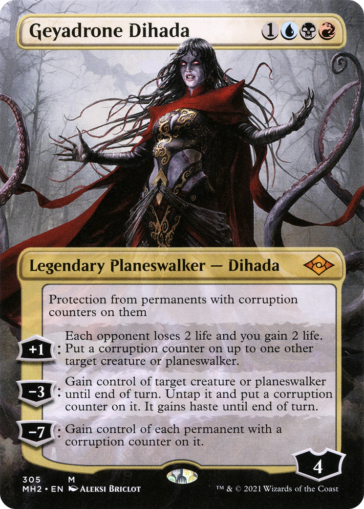MAGIC: THE GATHERING  - Geyadrone Dihada (Borderless) (MH2-305) - Modern Horizons 2 (Borderless)