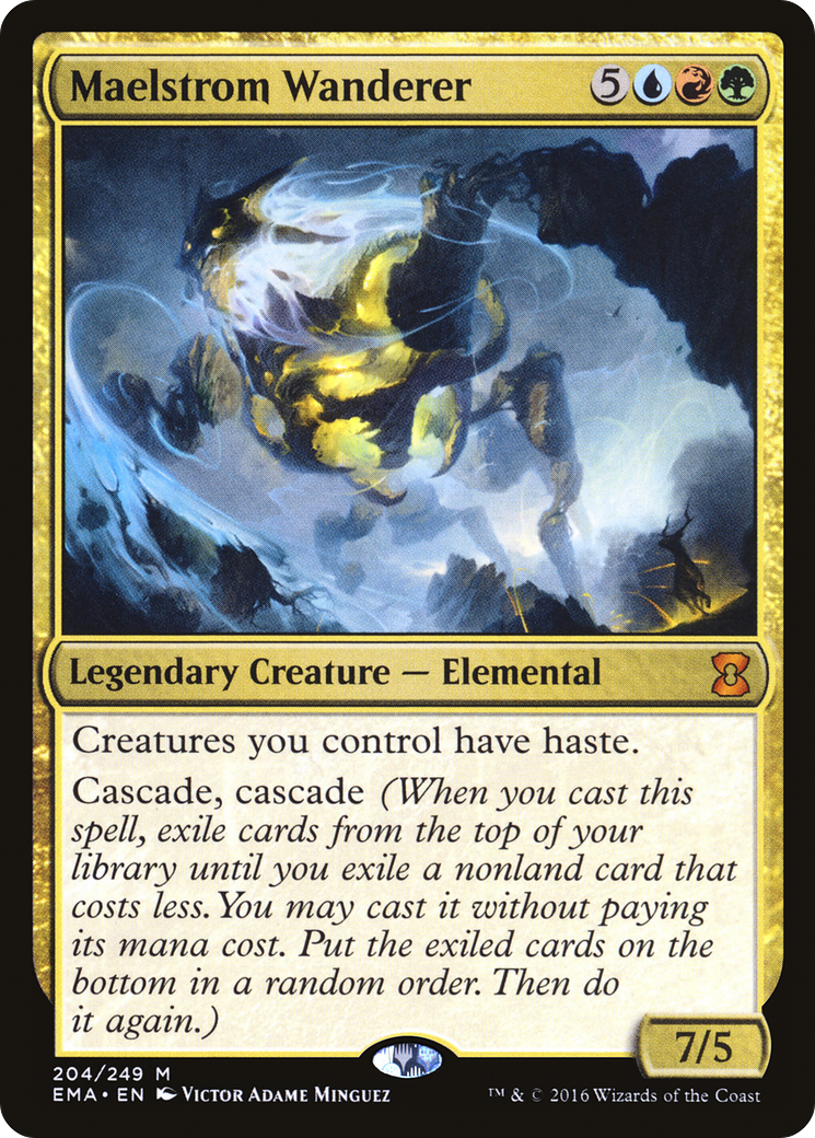 MAGIC: THE GATHERING  - Maelstrom Wanderer (EMA-204) - Eternal Masters Foil