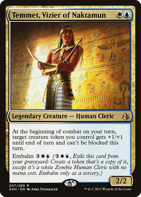 MAGIC: THE GATHERING  - Temmet, Vizier of Naktamun (AKH-207) - Amonkhet