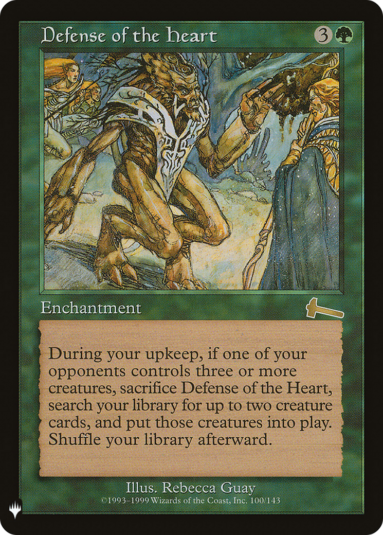 MAGIC: THE GATHERING  - Defense of the Heart (LIST-ULG-100) - The List