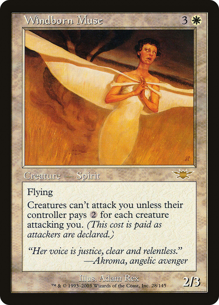 MAGIC: THE GATHERING  - Windborn Muse (LGN-028) - Legions